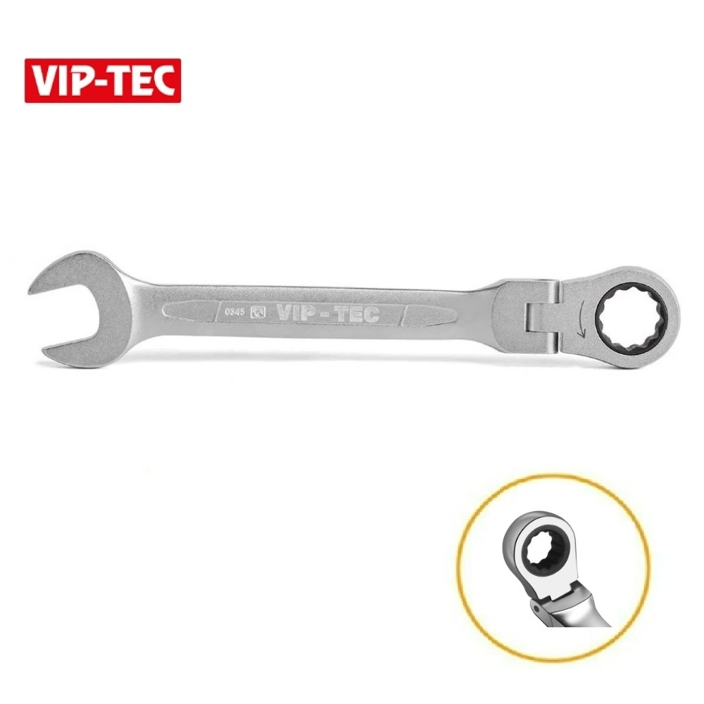 VIP-TEC Mafsallı Cırcır Kombine Anahtar 12 mm