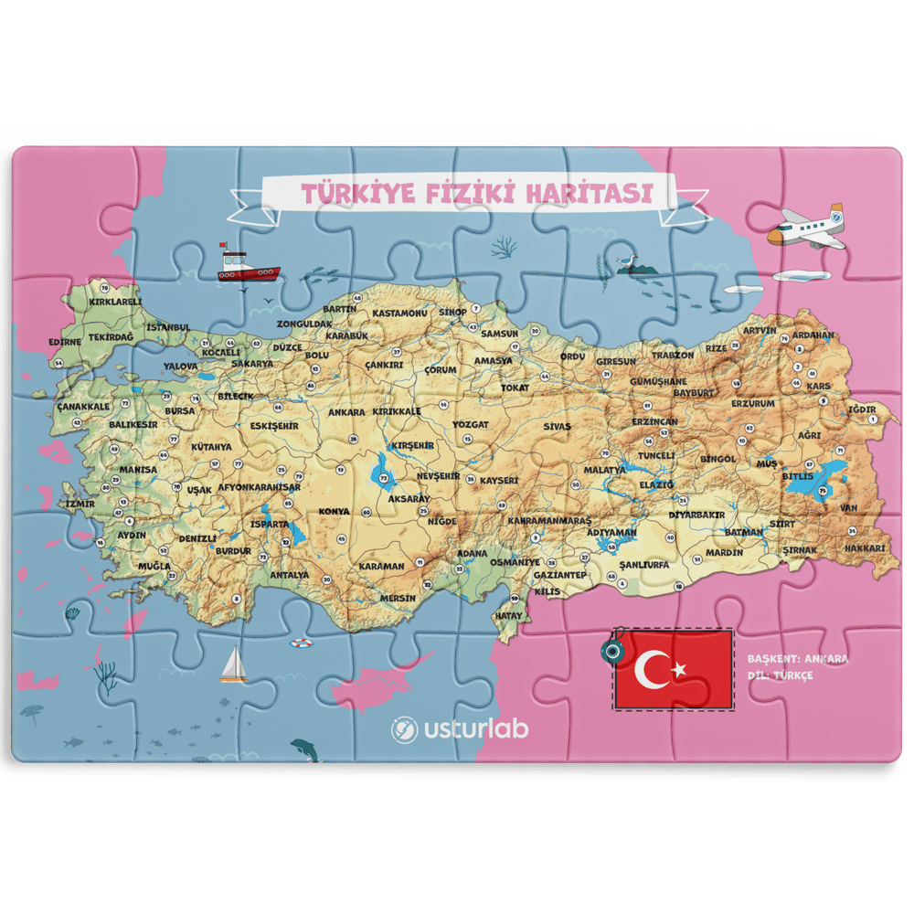 Harita Puzzle/Yapboz Seti