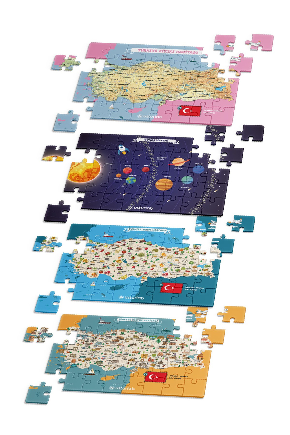 Harita Puzzle/Yapboz Seti