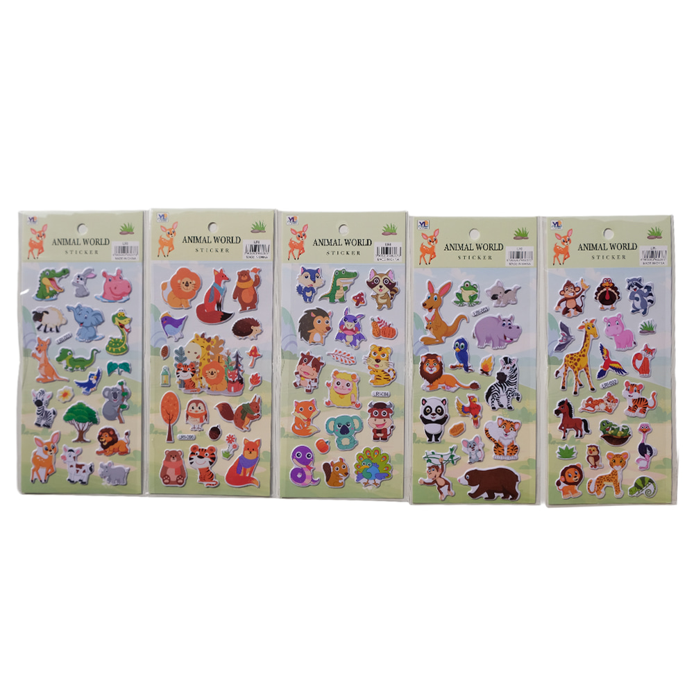 Kara Hayvanları Sticker Seti - 88 Adet Eğitici Çiftlik ve Orman Hayvanları Çıkartması