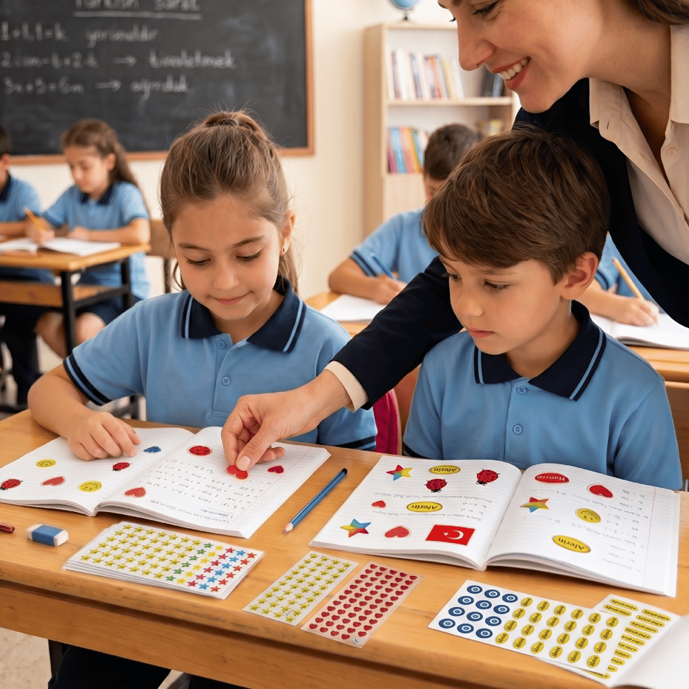 Öğretmen Ödül Sticker Seti - 391 Adet Okul ve Sınıf İçi Motivasyon Çıkartması