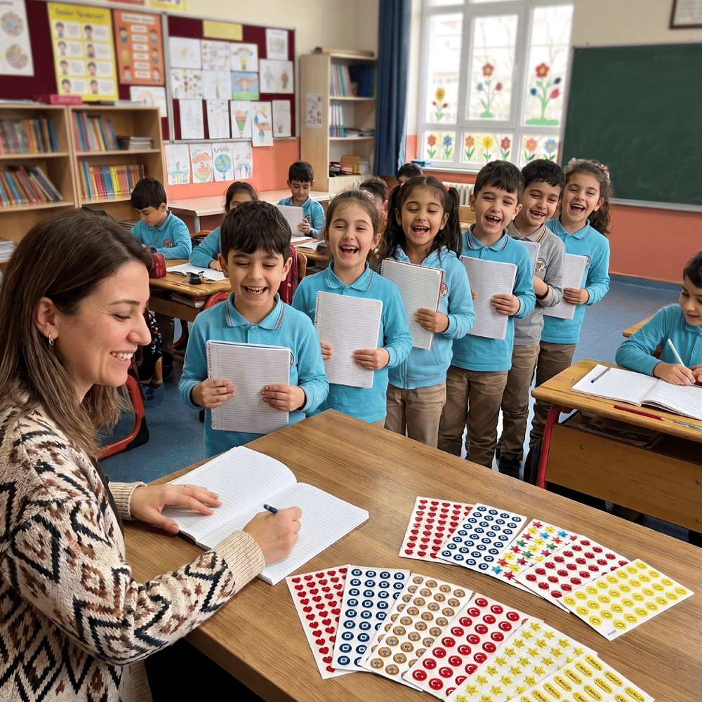 Öğretmen Ödül Sticker Seti - 391 Adet Okul ve Sınıf İçi Motivasyon Çıkartması