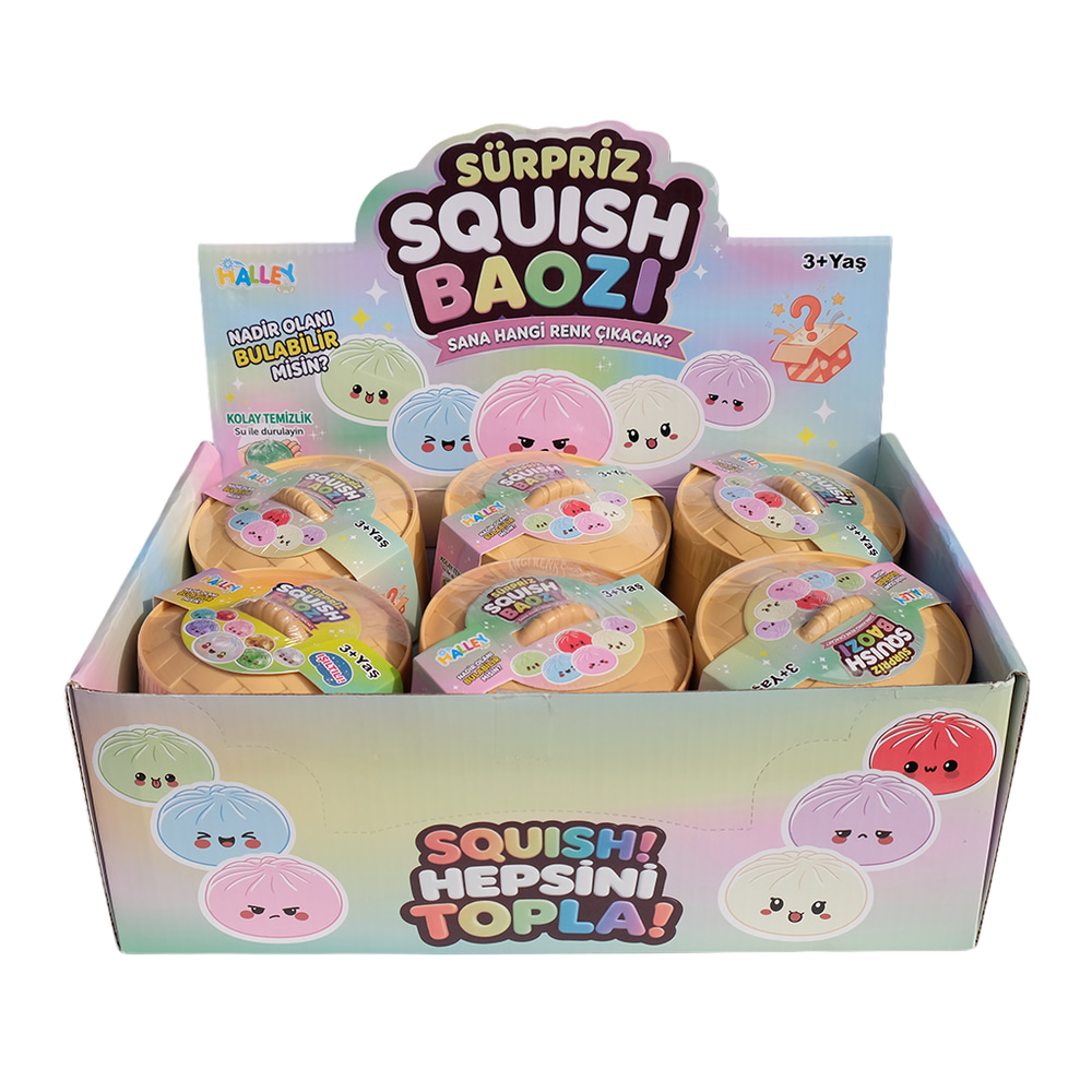 Renkli Dumpling Squishy - Stres Önleyici Çin Mantısı Oyuncak