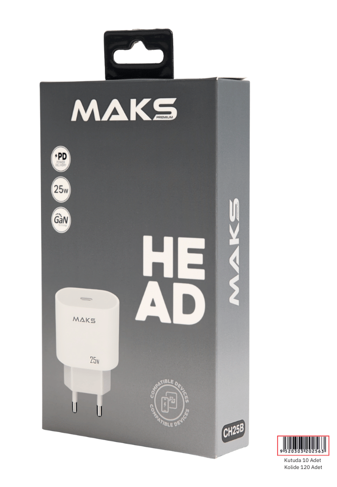 CH25B PD 25W Usb-C Şarj Başlık