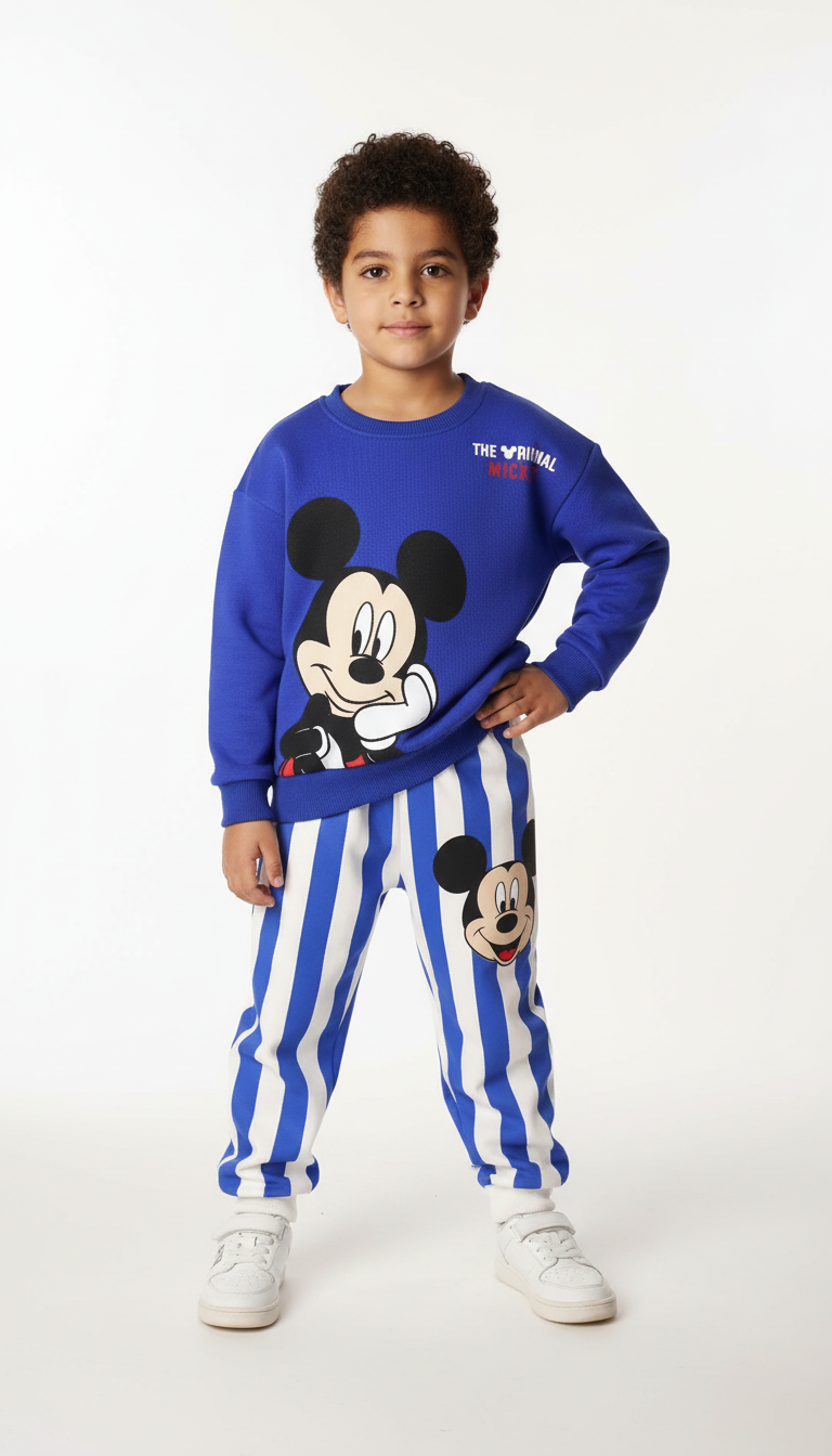 Çizgili Mickey Eşofman Takımı