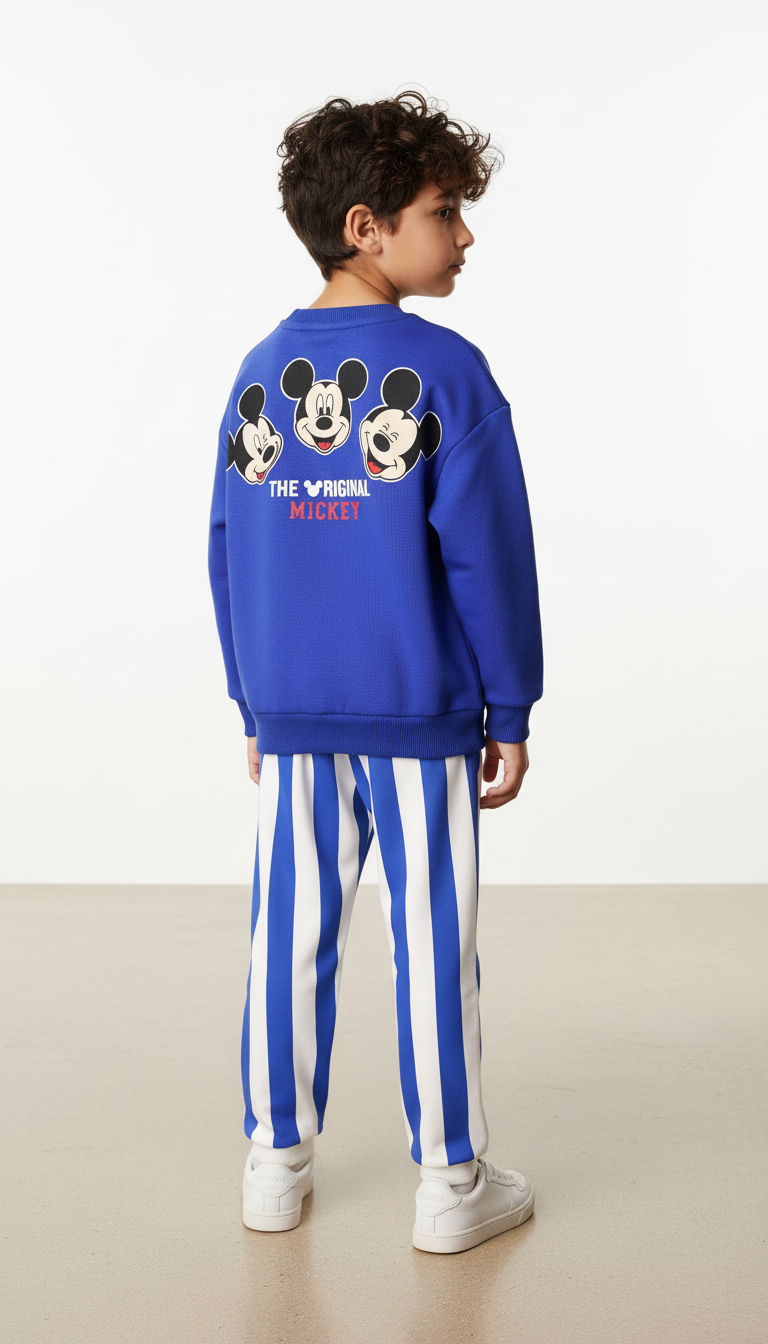 Çizgili Mickey Eşofman Takımı
