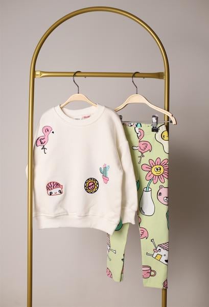 Flowers & Animals Taytlı Takım