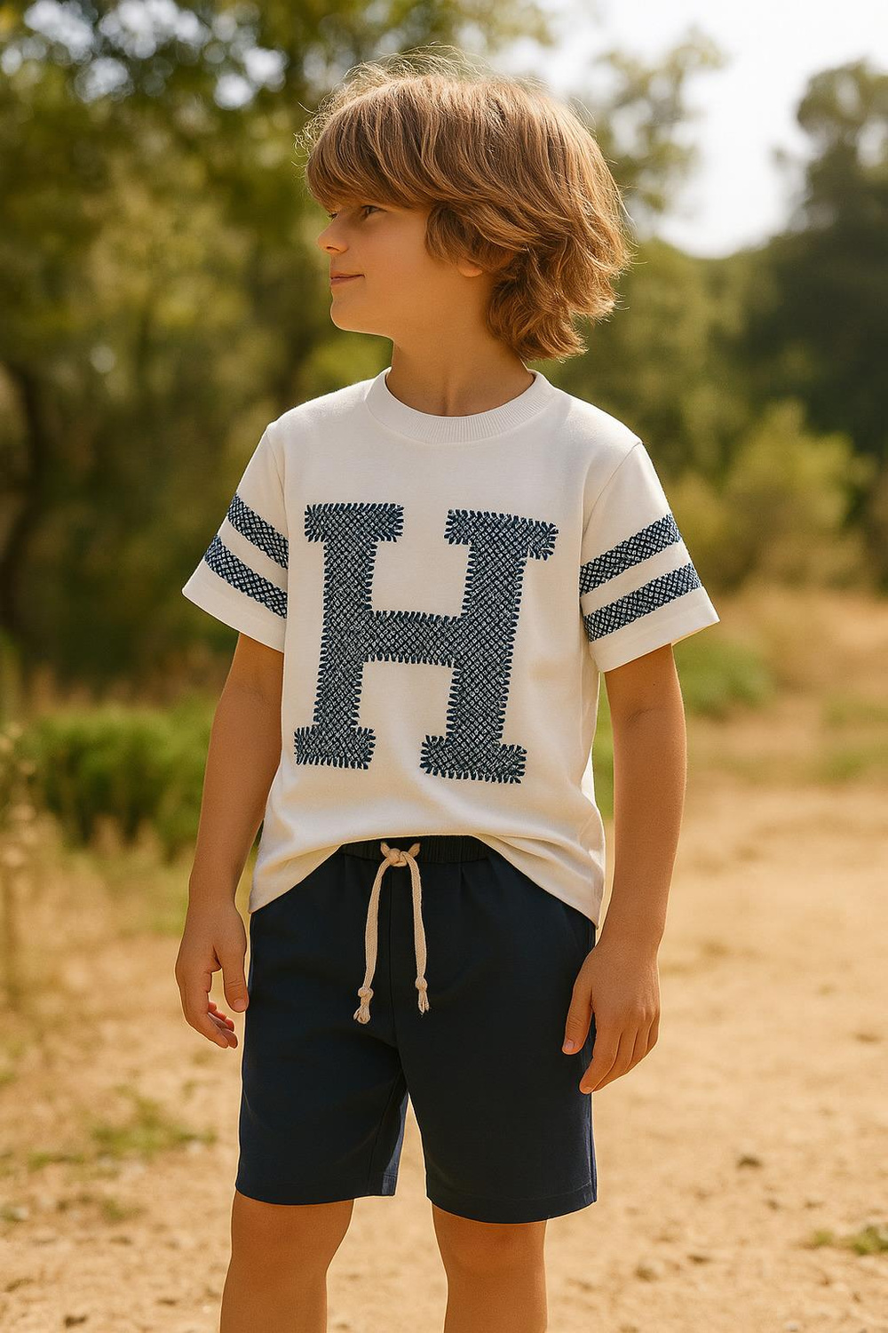 High Five Baskılı Şortlu Takım