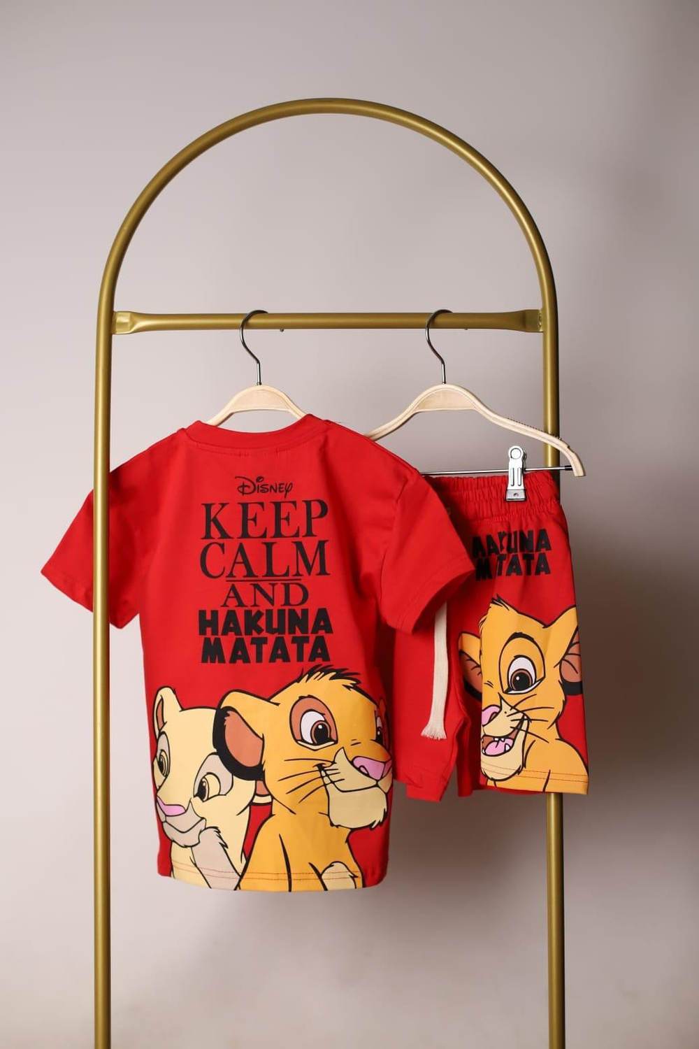 Keep Calm Lion King Şortlu Takım