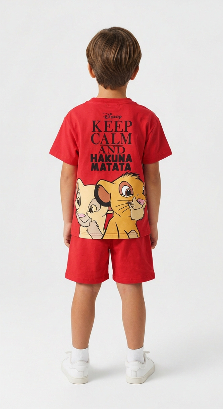 Keep Calm Lion King Şortlu Takım