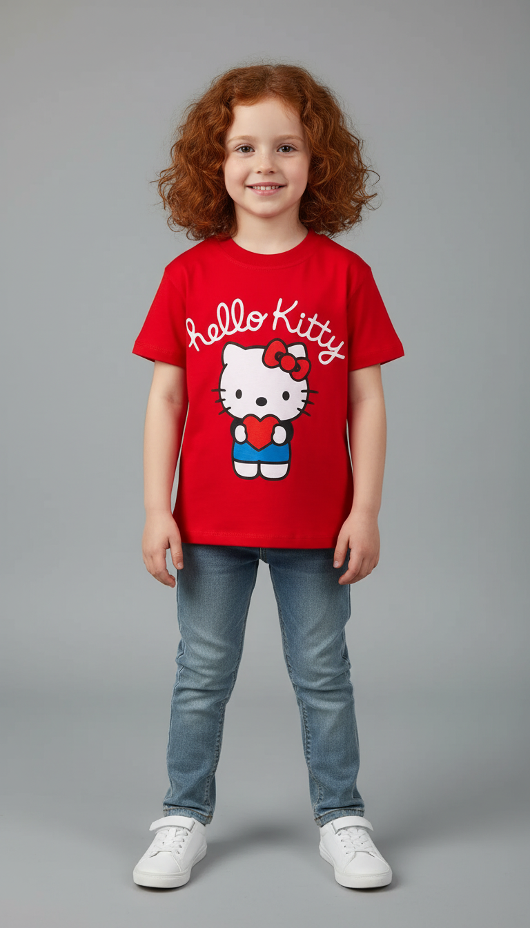 Kırmızı Hello Kitty T-Shirt