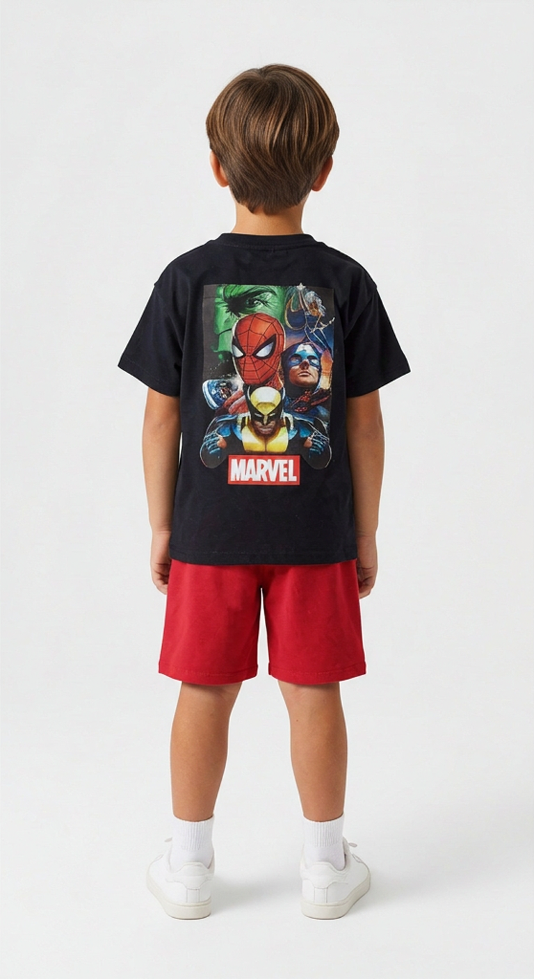 Marvel Heroes Şortlu Takım