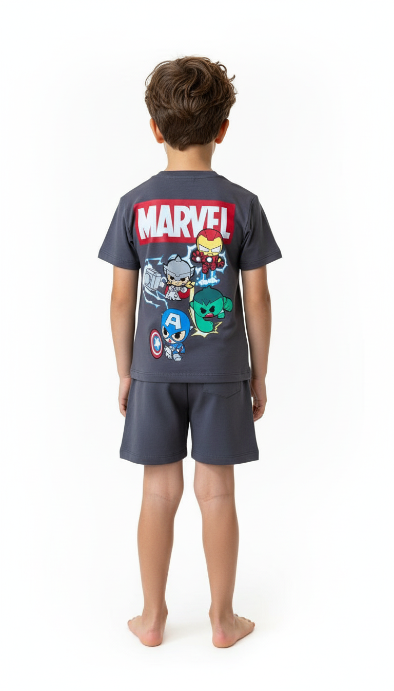 Marvel Super Heroes Şortlu Takım