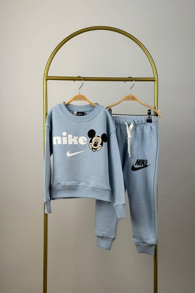 Mickey Sırt Baskılı Spor Logolu Eşofman Takımı