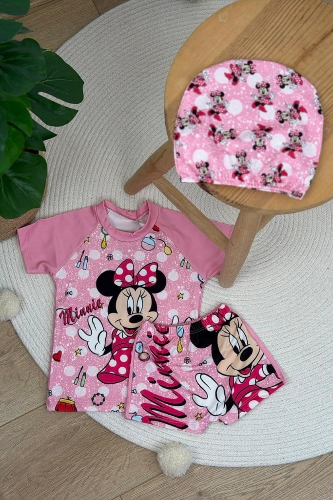 Minnie Boneli Şortlu Mayo