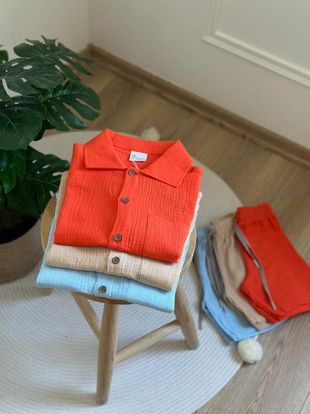 Müslin Şortlu Takım