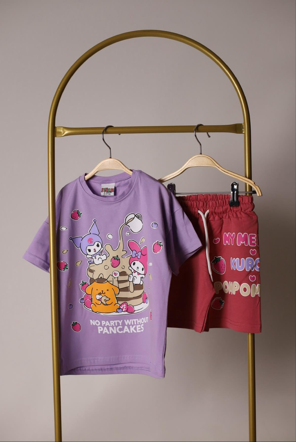 Pancakes Kuromi Şortlu Takım