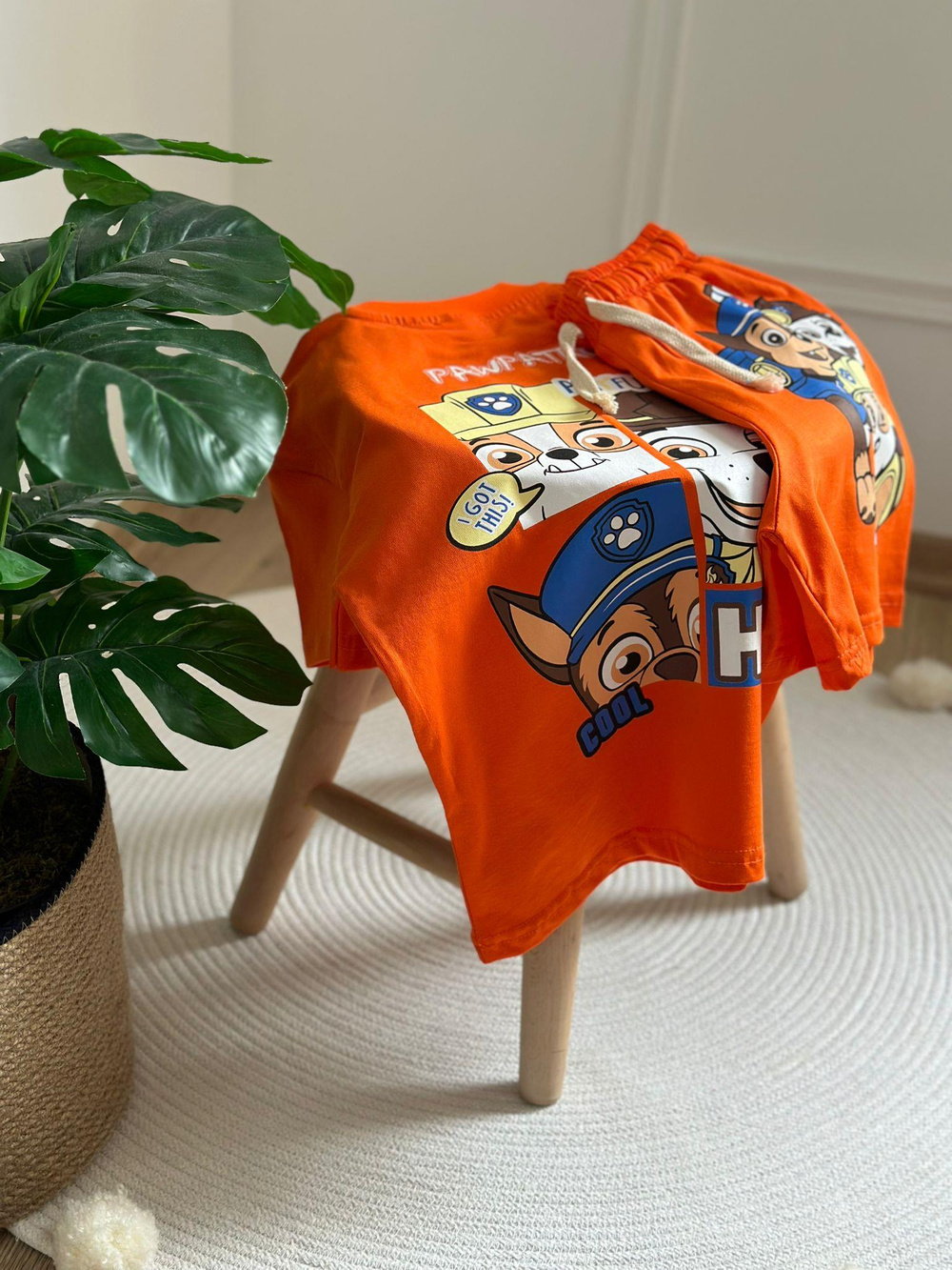 Paw Patrol Playful Sırt Baskılı  Şortlu Takım
