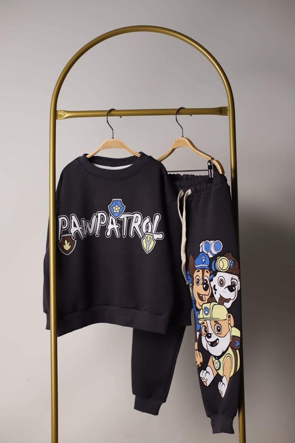 Paw Patrol Sırt Baskılı Turuncu Eşofman Takımı