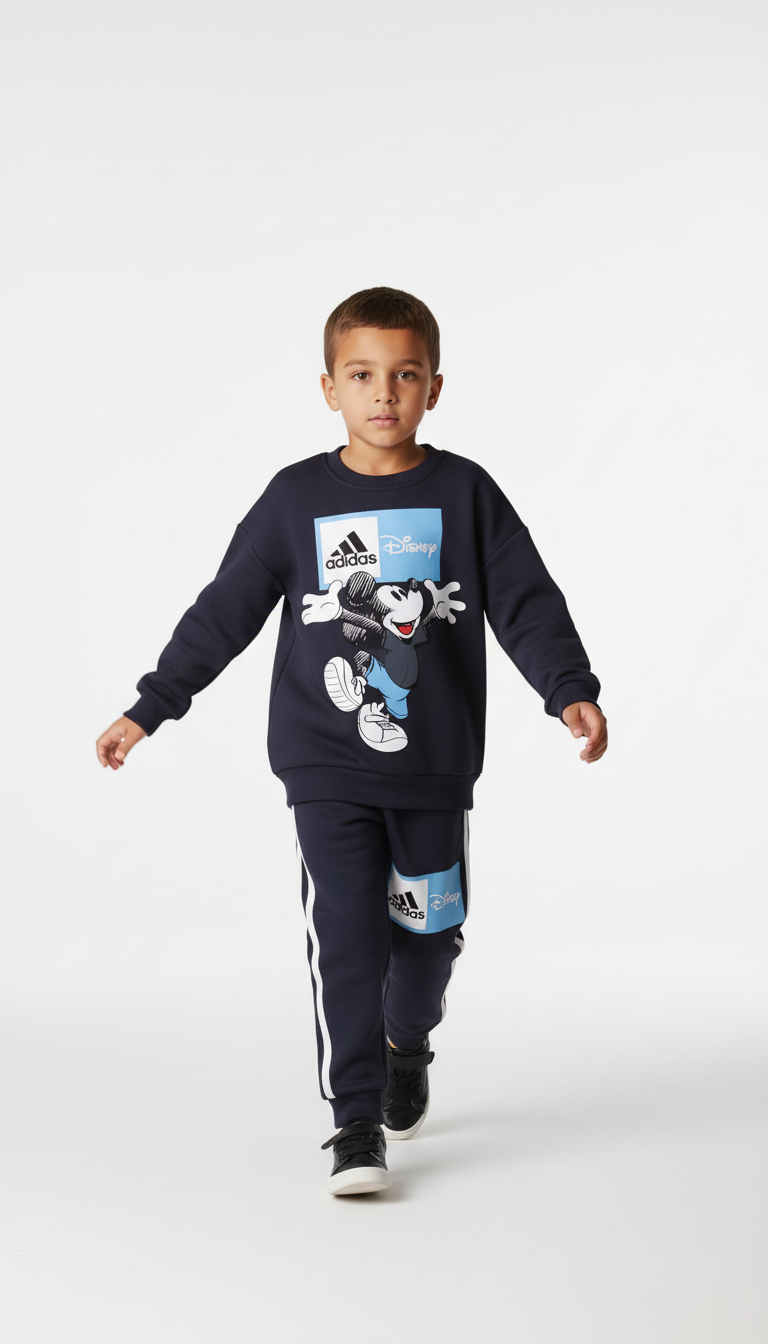 Sporcu Mickey Logo Detaylı Eşofman Takımı