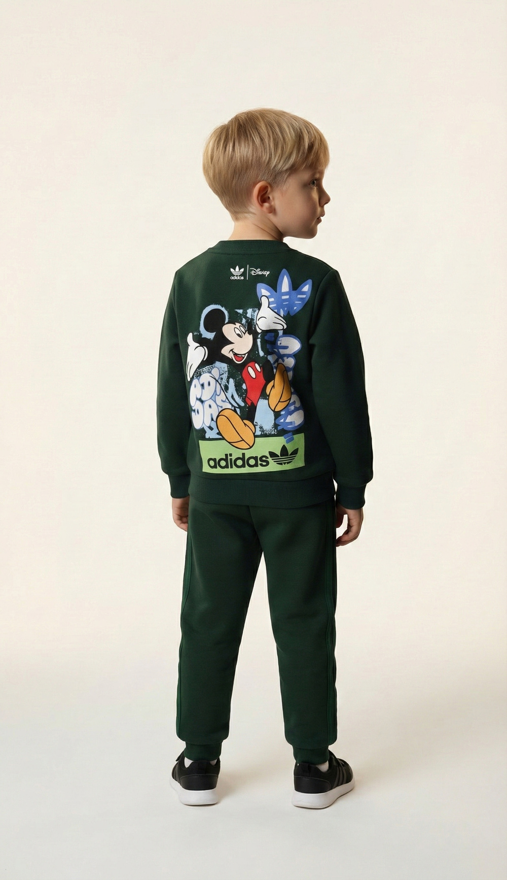 Sporcu Mickey Logo Detaylı Eşofman Takımı