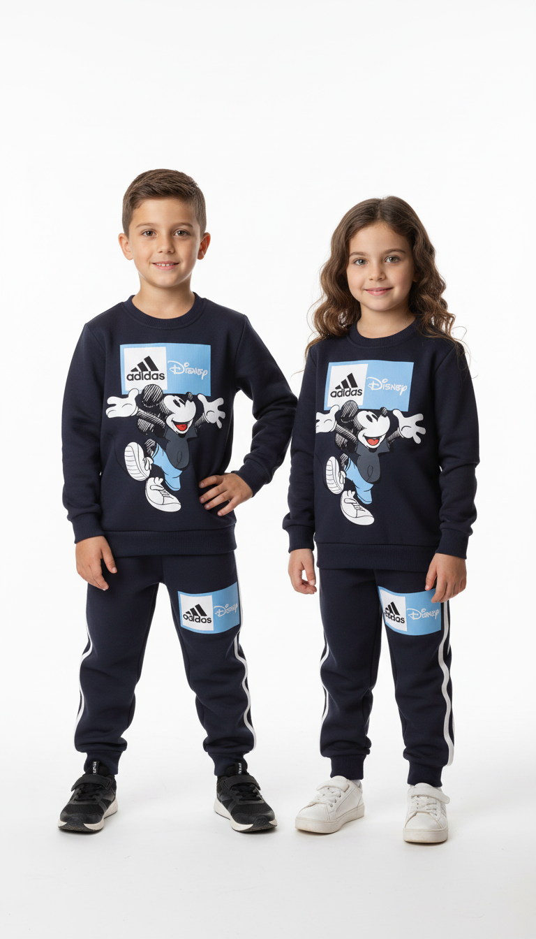 Sporcu Mickey Logo Detaylı Eşofman Takımı