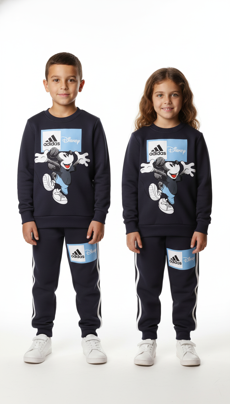 Sporcu Mickey Logo Detaylı Eşofman Takımı