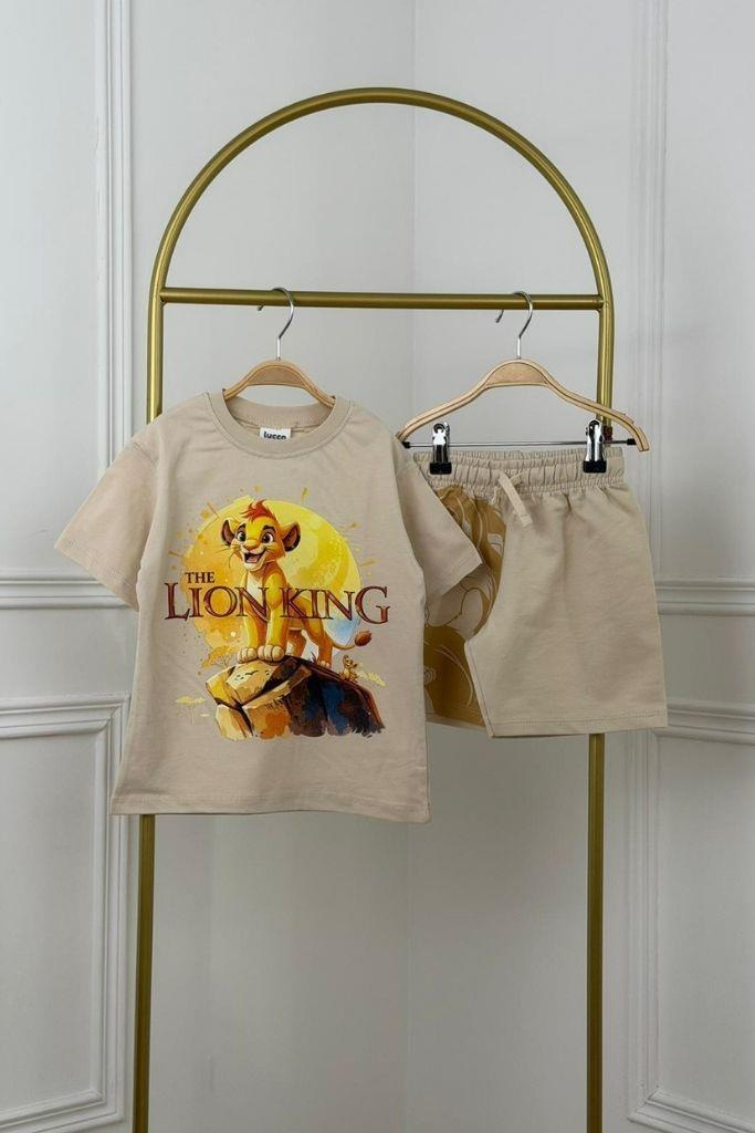 The Lion King Baskılı Şortlu Takım