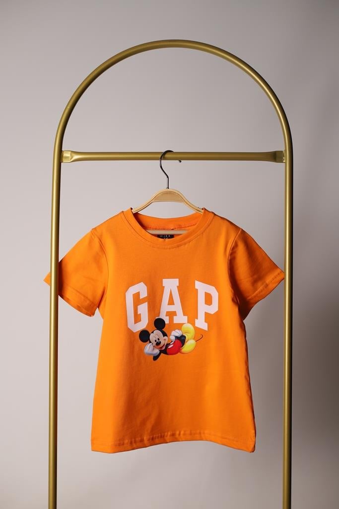 Turuncu Mickey Baskılı Gap Tişört