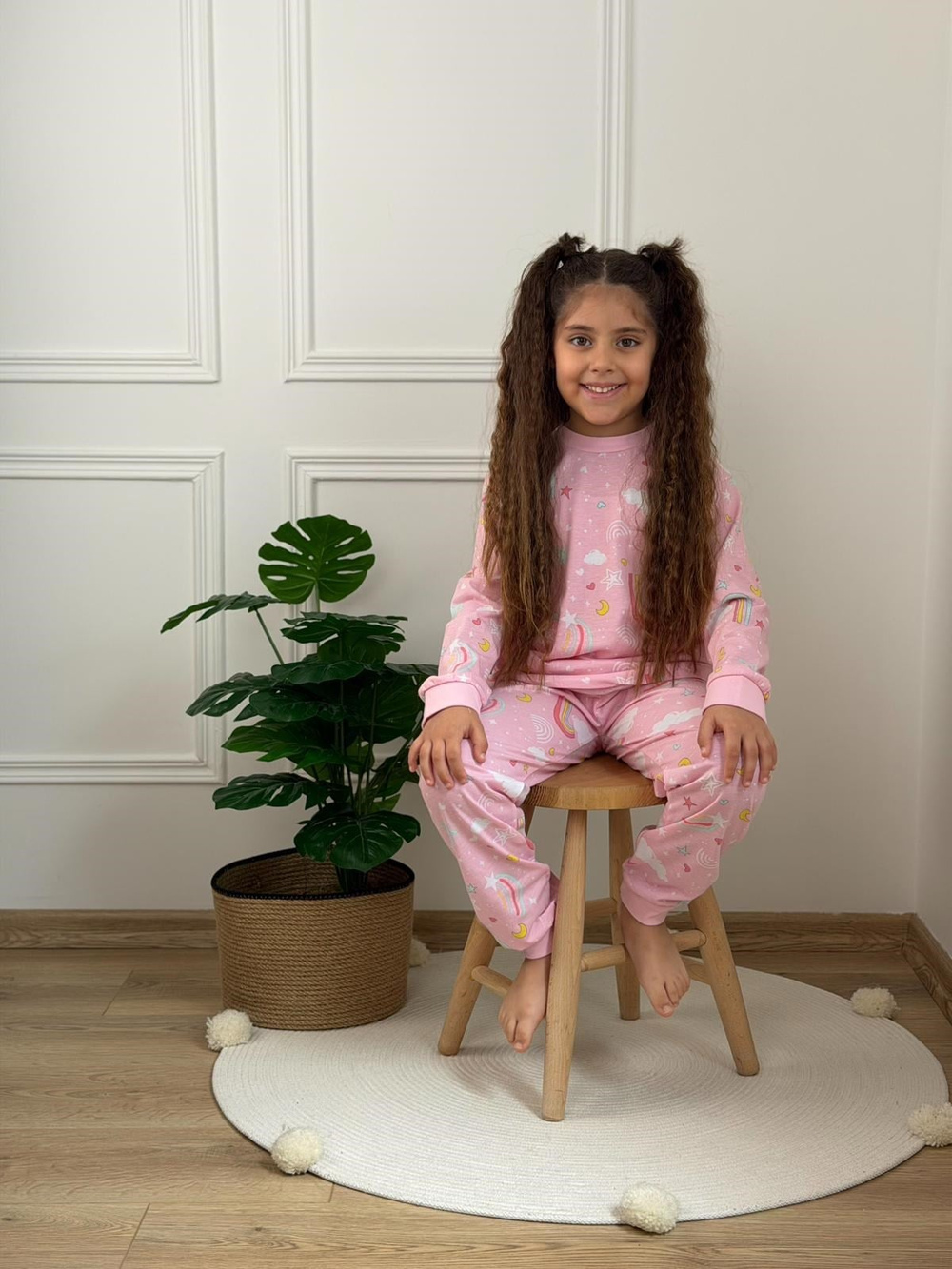 Yıldız Baskılı Pijama Takımı