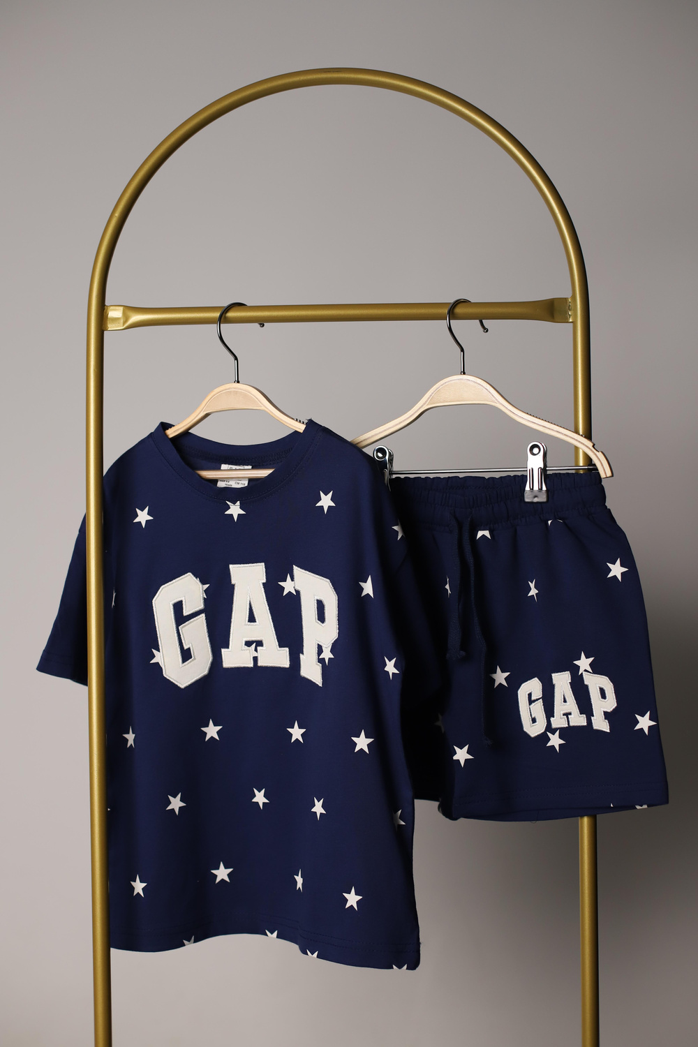 Yıldız Kabartma Detaylı Gap Şortlu Takım