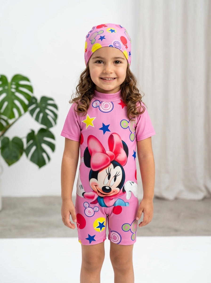 Yıldızlı Minnie Tulum Mayo