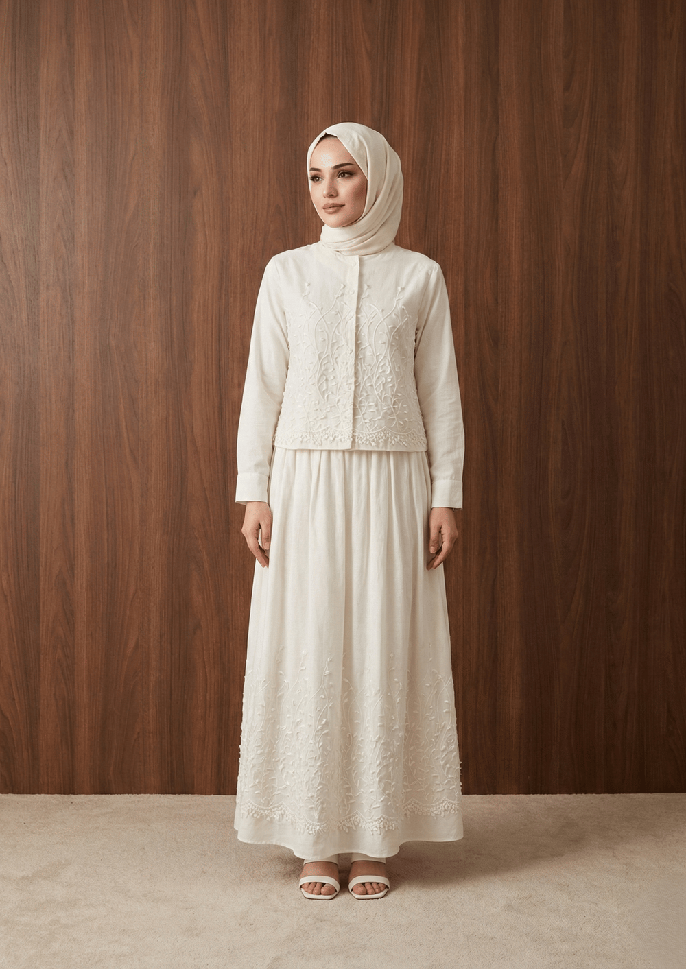 Açelya Takım Bej