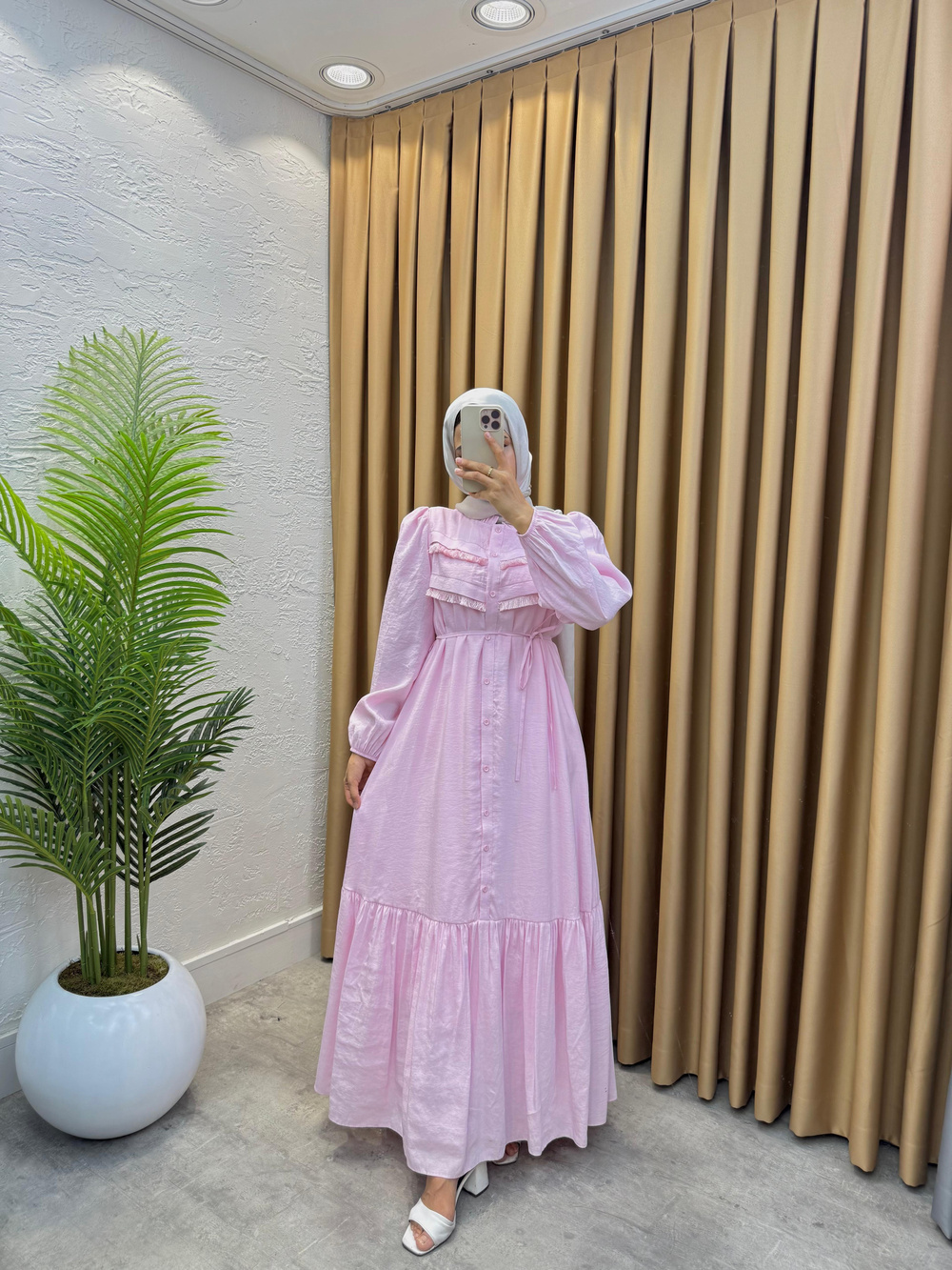 Asel Elbise Pembe