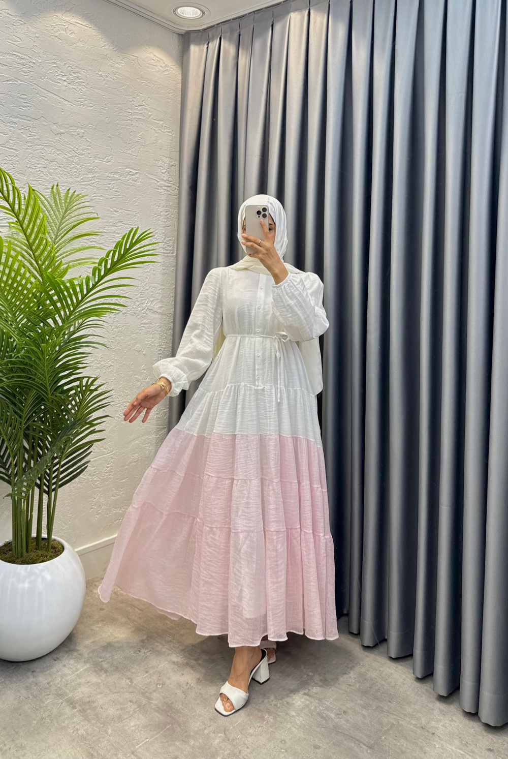 Bade Elbise Pembe