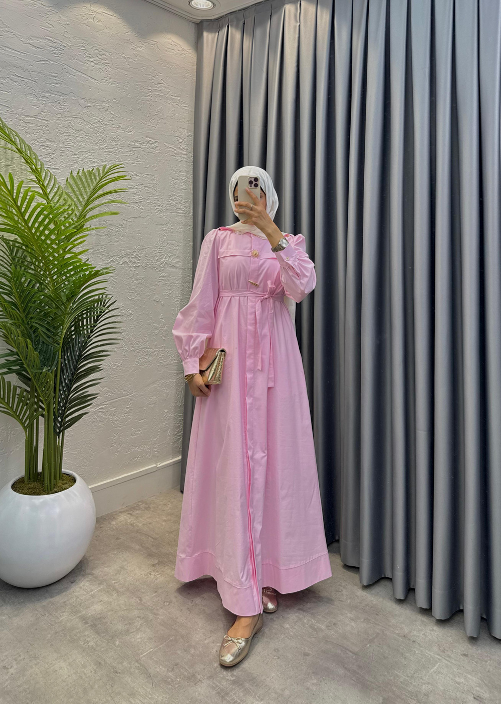 Zerda Elbise Pembe