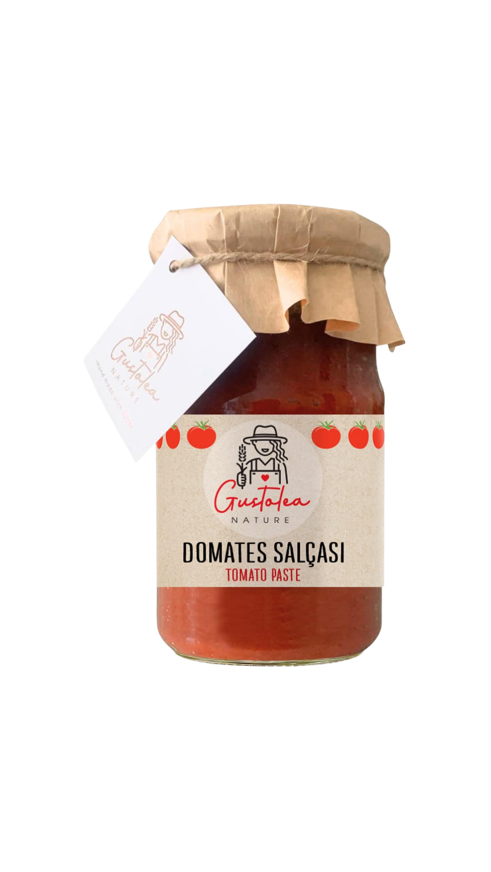 Gustolea Nature Ev Yapımı Güneşte Kurutulmuş Domates Salçası 1 Kg