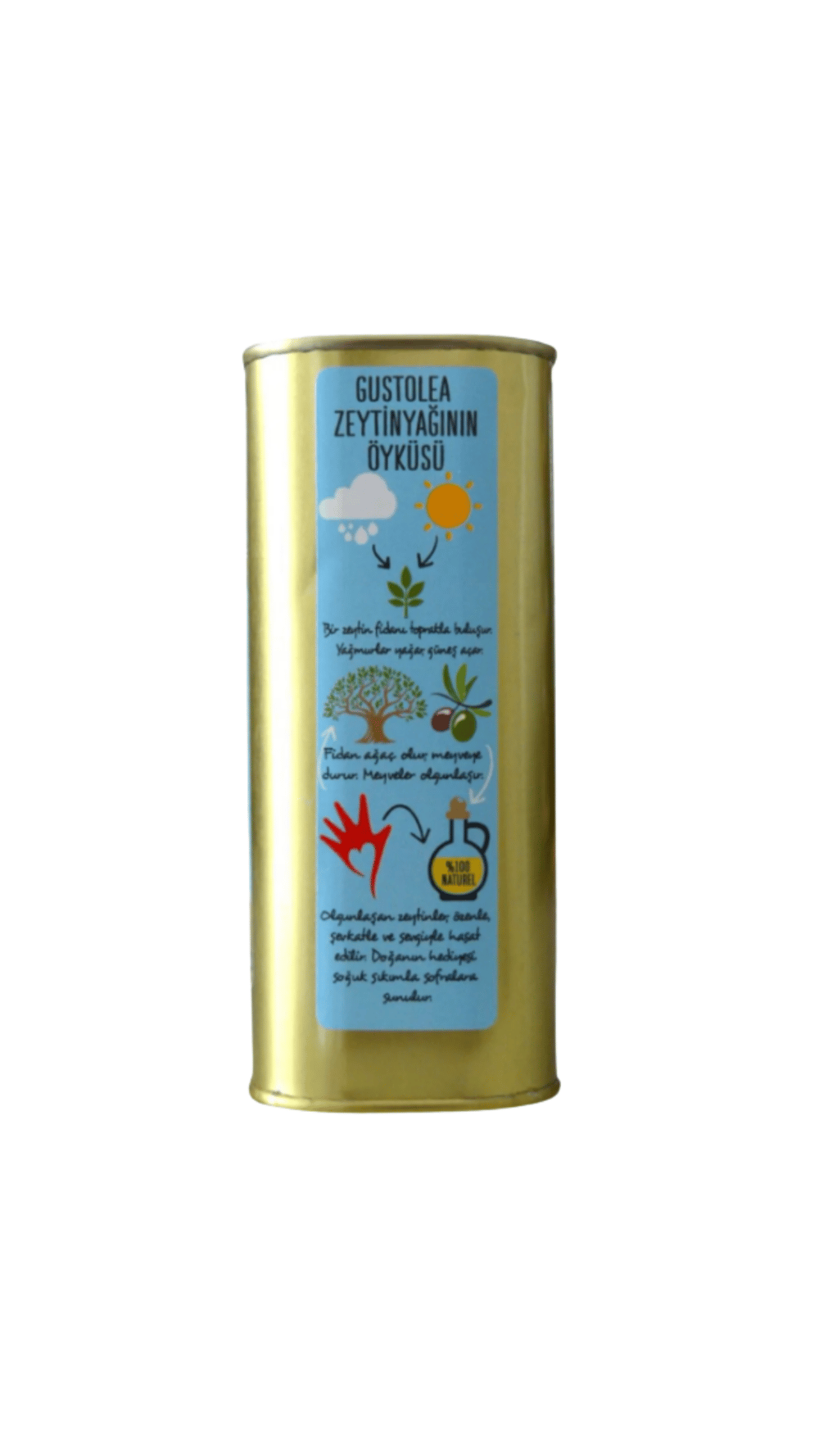 Gustolea Nature Organik Bebek Soğuk Sıkım Naturel Sızma Zeytinyağı 2024 Mahsul 500 ml