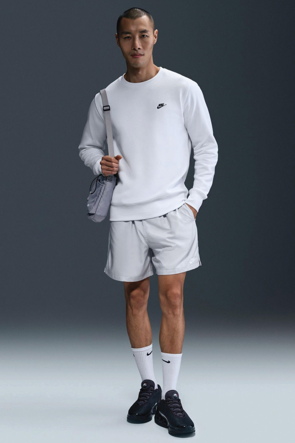 Nike Sportswear Fn3886-100 Beyaz Erkek Fleece Sweatshirt
