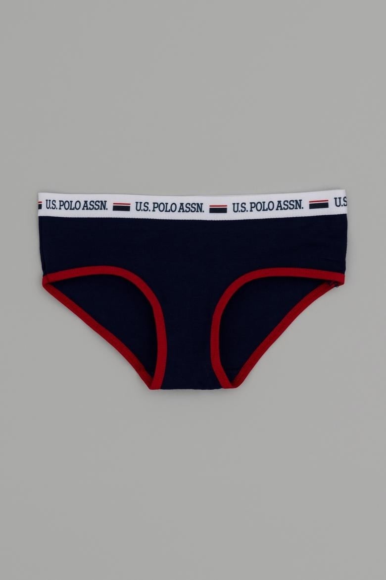 U.S.Polo Assn.Kız Çocuk 6 Lı Slip Külot Navy