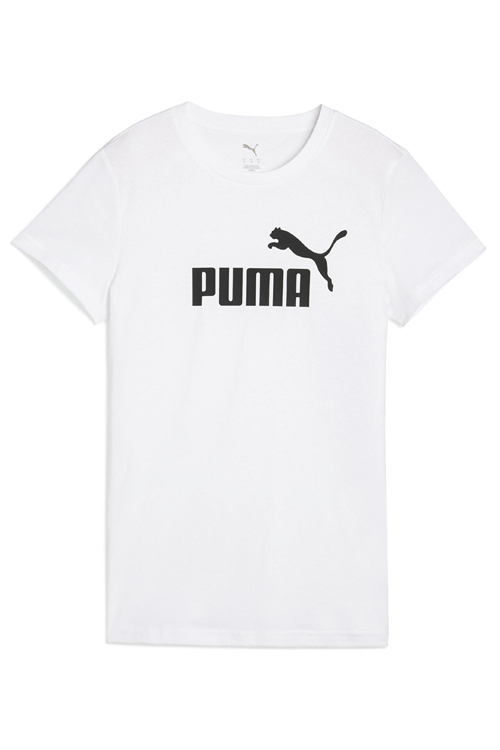 Puma ESS No.1 Logo Tee Kadın Baskılı T-Shirt Beyaz Renk
