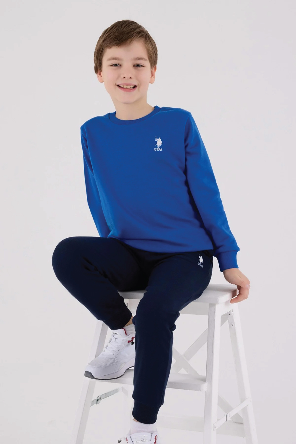 U.s. Polo Assn Erkek Çocuk Uzun Kol Mavi Eşofman Takımı