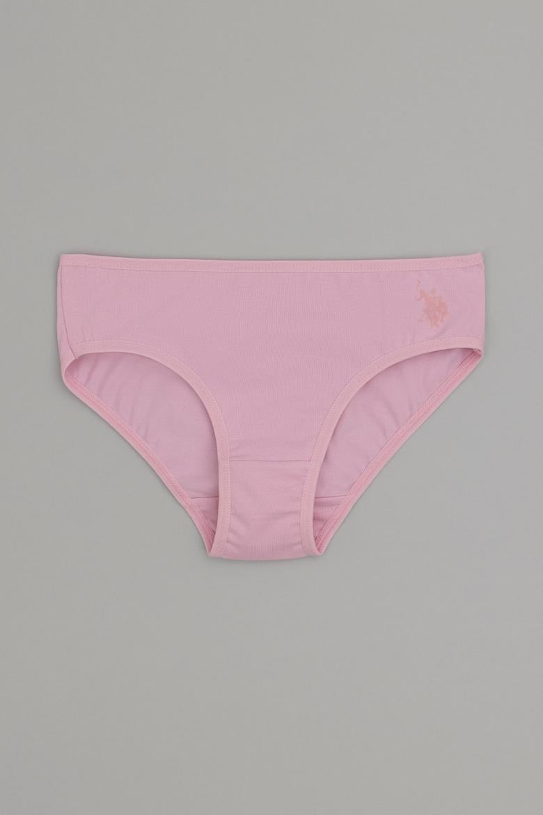 U.S.Polo Assn.Kız Çocuk 6 Lı Slip Külot Pembe
