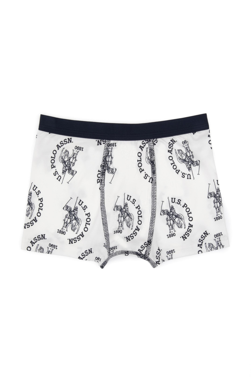 U.S. Polo Assn. Erkek Çocuk Desenli 3lü Boxer Set Renkli US2245