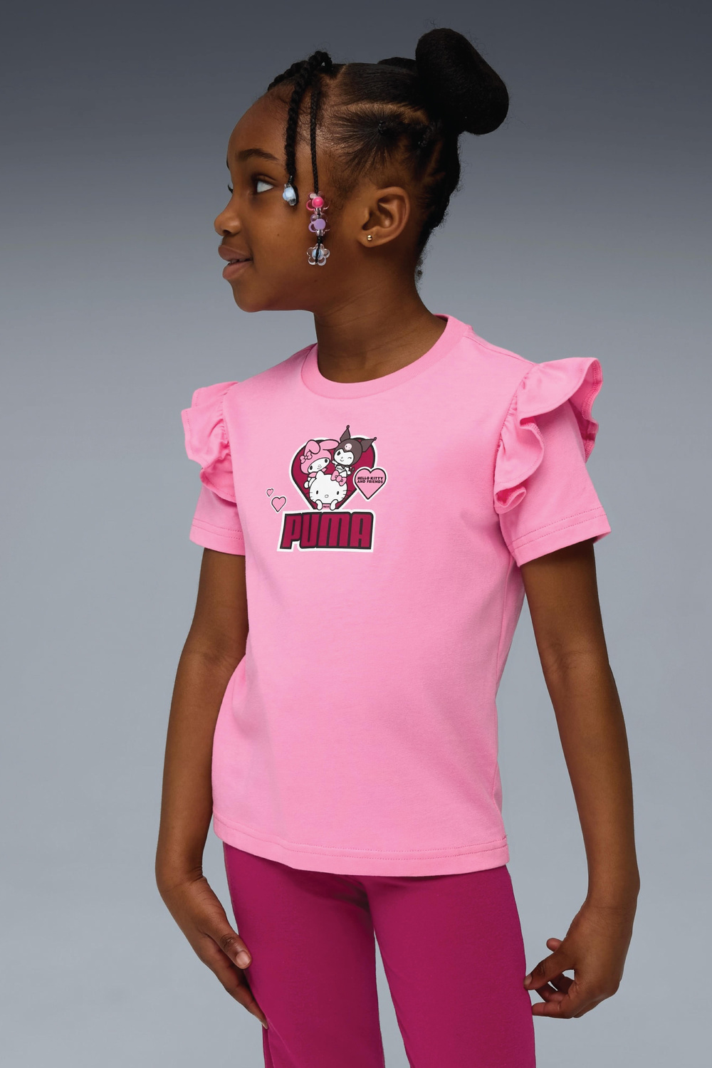 Puma Pembe Kız Çocuk T-Shirt HELLO KITTY & FRIEN		