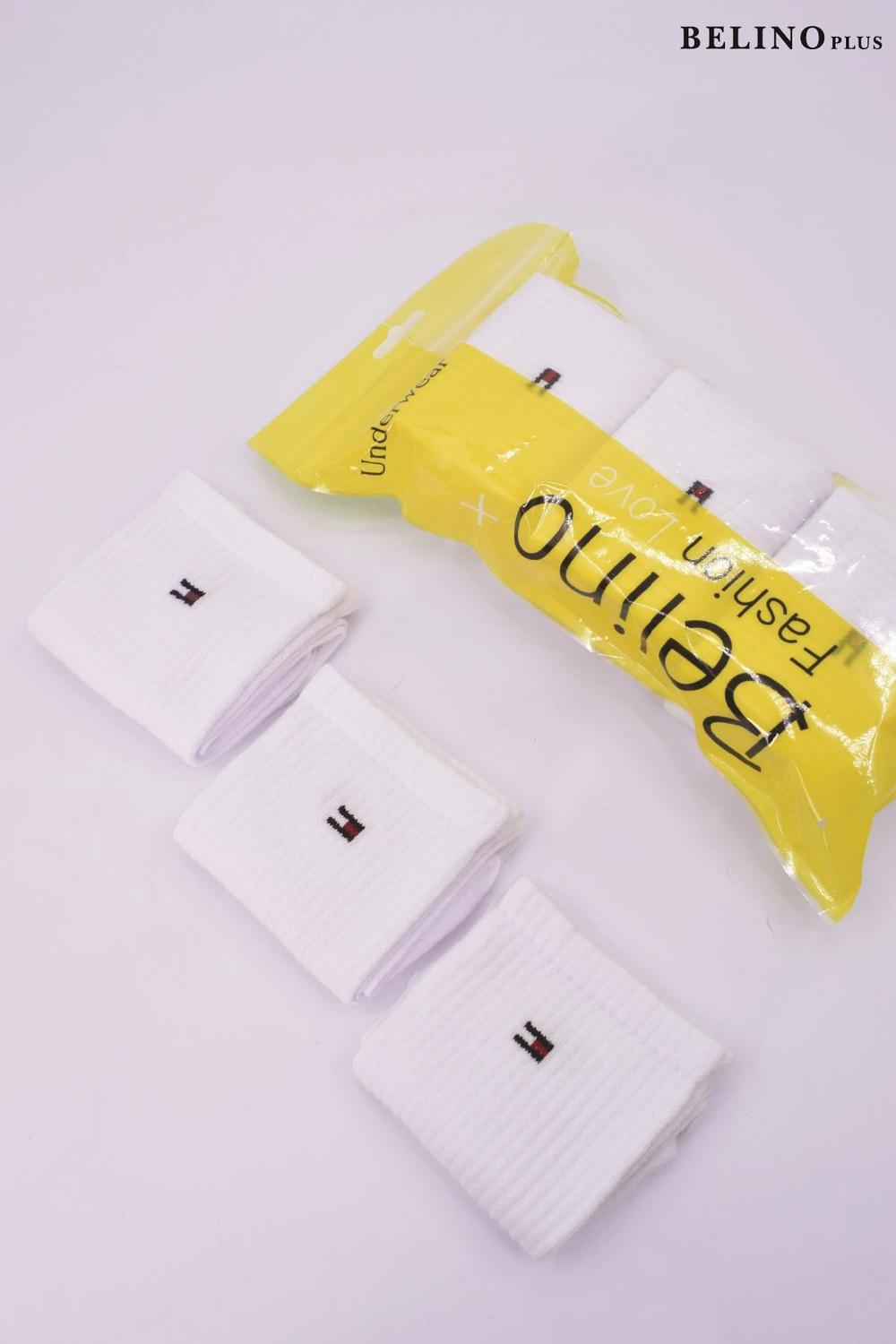 Penye 6 Lı Paket Erkek Spor Çorap Beyaz Renk