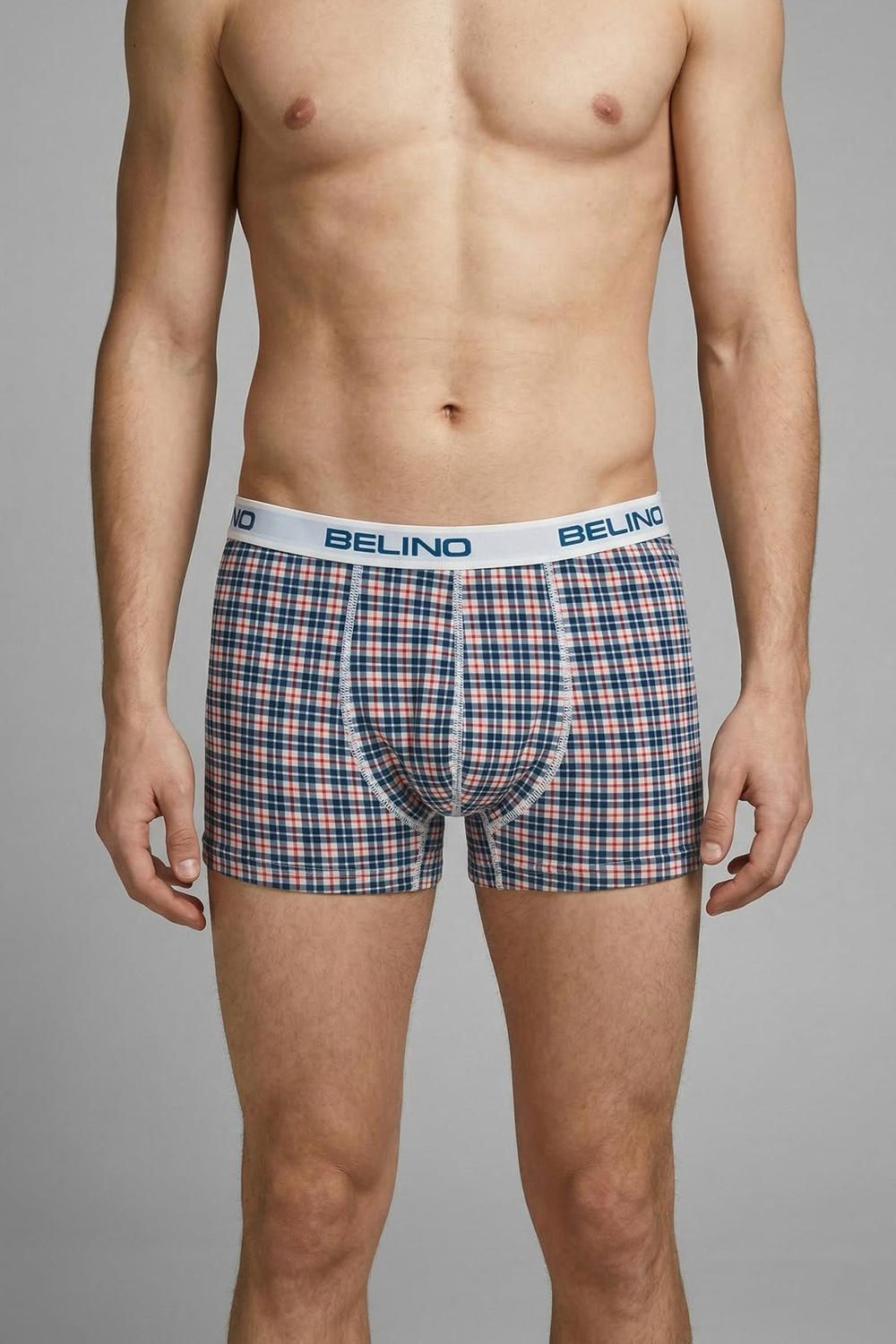 Erkek Boxer Şort Ekose Desenli- Plaid Timeless