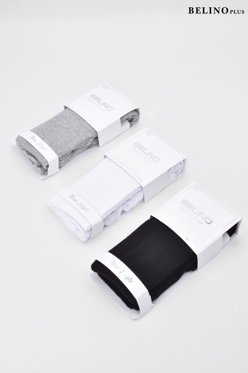 3 Lü Paket Düz Pamuklu Kız Çocuk Külotlu Çorap