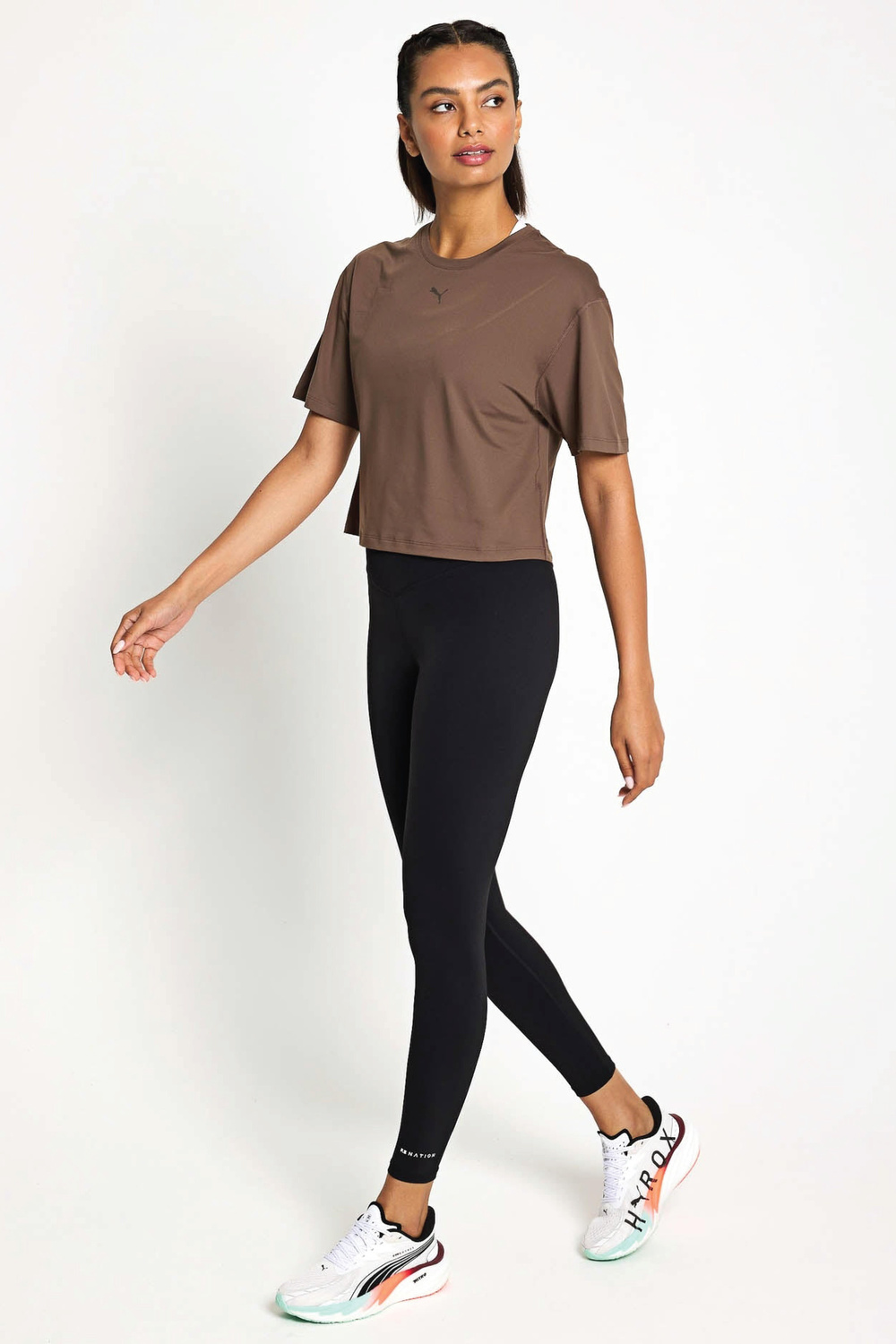 Puma Cloudspun Relaxed Tee Oversızed Kahve Renkli Tişört