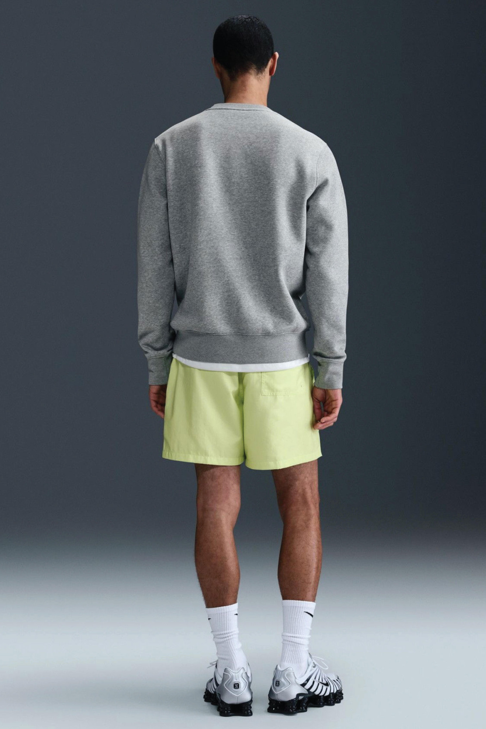 Nike Club BB Crew Erkek Gri Sweatshirt